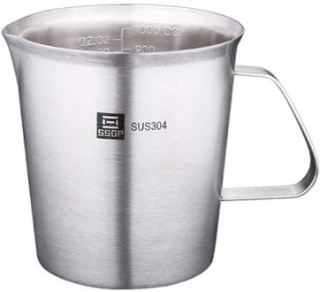 Grote Capaciteit 304 Roestvrij Staal Maatbeker Keukenweegschaal Mok 500 Ml Maatbeker Bakken Tools