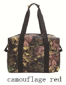 Grote capaciteit camouflage koeltas ijslaag grote lunch picknick cool maaltijd dranken wijn supermarkt winkelen isolatie draagtas camouflage rood groot