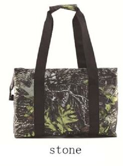 Grote capaciteit camouflage koeltas ijslaag grote lunch picknick cool maaltijd dranken wijn supermarkt winkelen isolatie draagtas stone groot