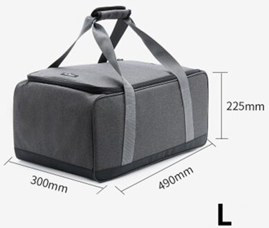 Grote Capaciteit Camping Tas Outdoor Multifunctionele Waterdichte Picknick Mand Wandelen Gasfornuis Bbq Picknick Pot Opbergtas L-490x300x225mm