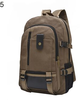Grote Capaciteit Canvas Mannen Laptop Rugzak Casual Reizen Rugzakken Canvas Reistas Voor Tiener Top Mochila Escolar Bruin