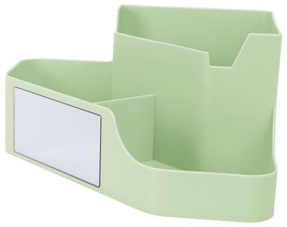 Grote Capaciteit Cosmetische Opbergdoos Make Container Sieraden Nagellak Desktop Diversen Badkamer Organizer groen