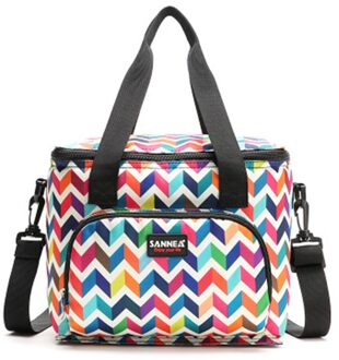 Grote Capaciteit Draagbare Lunch Tas Verse Houden Doos Geïsoleerde Tote Waterdichte Cool Travel Voedsel Lunch Opslag Hand Tassen Muti-kleur