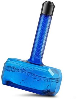 Grote Capaciteit Draagbare Outdoor Sport Camping Gym Workout Fitness Tour Drinken Grote Thor Hamer Vorm Waterfles Ruimte Cup blauw