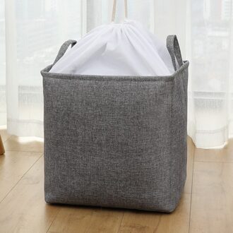 Grote Capaciteit Korte Wasmand Met Handvat Bundel Zakken Opbergtas Opvouwbare Kleding Kid Speelgoed Diversen Opslag 35x20x50cm / 1