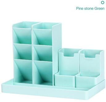 Grote Capaciteit Leuke Pennenhouder Potlood Opbergdoos Desktop Organizer Stand Case School Kantoorbenodigdheden groen