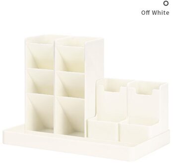 Grote Capaciteit Leuke Stationestorage Levert Pennenhouder Potlood Desktop Organizer Stand Caseschool Kantoorbenodigdheden uit wit