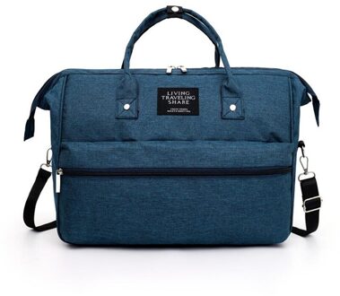 Grote Capaciteit Luiertas Baby Luiertas Mama Papa Rugzak Waterdichte Toevallige Laptop Tas Melk Fles Zak Blauw