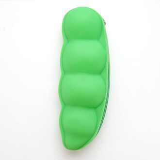 Grote Capaciteit Noverty Kawaii Rits Aubergine Erwten Bag Potlood Pen Bean Pod Creatieve Siliconen Case Student Vormige Maïs Zak P g2A2