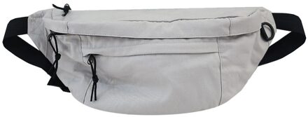 Grote Capaciteit Opslag Heuptas Canvas Fanny Pack Voor Mannen En Vrouwen Grote Blet Tas Multi-Functionele Borst Zakken banaan Taille Packs grijs
