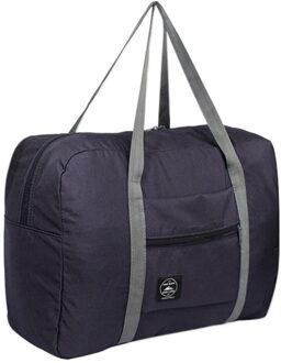 Grote Capaciteit Reistas Voor Man Vrouwen Tas Mode Nylon Opvouwbare Reizen Handbagage Tas Waterdichte Handtassen P5 diep blauw