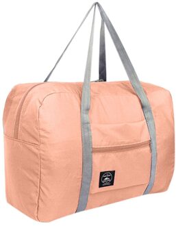 Grote Capaciteit Reistas Voor Man Vrouwen Tas Mode Nylon Opvouwbare Reizen Handbagage Tas Waterdichte Handtassen P5 Roze