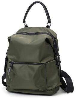 Grote Capaciteit Reizen Rugzakken Vrouwen Multifunctionele Oxford Doek Water-Proof Tassen School Rugzak Zwart Groen ZJB34 leger groen