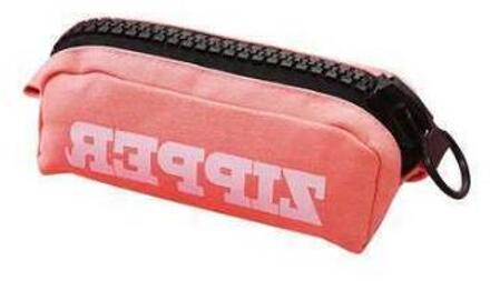 Grote Capaciteit Rits Etui Voor Scholieren, Grote Rits Potlood Tas Roze