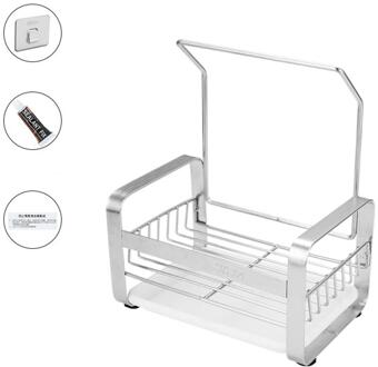 Grote Capaciteit Roestvrij Staal Opslag Rekken Organizer Keuken Badkamer Sink Tidy Gebruiksvoorwerpen Spons Houders Afdruiprek