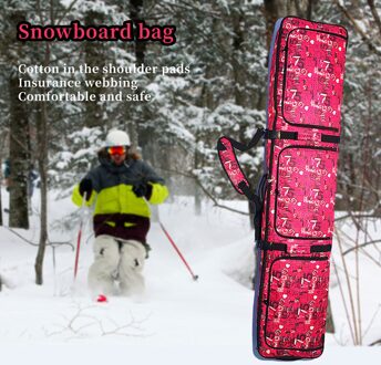 Grote Capaciteit Twee-weg Snowboard Tas Enkele/Dubbele Snowboard Winkel Transport Case Snowboard Ski Tas Skate Tas Bruin