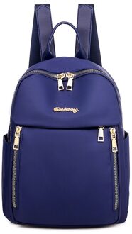 Grote Capaciteit Van Tassen Casual Oxford Doek Vrouwen Rugzak Vrouwelijke Schouder School Book Tassen Dagelijks Reizen Rugzak donker blauw