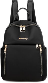 Grote Capaciteit Van Tassen Casual Oxford Doek Vrouwen Rugzak Vrouwelijke Schouder School Book Tassen Dagelijks Reizen Rugzak zwart