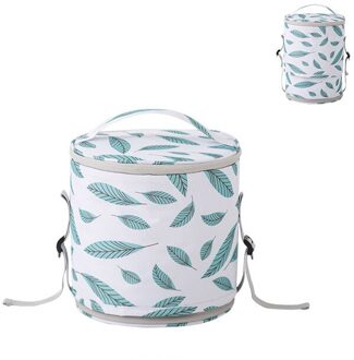 Grote Capaciteit Vat Vormige Lunch Tas Draagbare Geïsoleerde Lunch Handtas Afdrukken Voedsel Picknick Opbergzakken Schotel Container Voor Familie