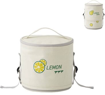 Grote Capaciteit Vat Vormige Lunch Tas Draagbare Geïsoleerde Lunch Handtas Afdrukken Voedsel Picknick Opbergzakken Schotel Container Voor Familie