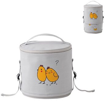 Grote Capaciteit Vat Vormige Lunch Tas Draagbare Geïsoleerde Lunch Handtas Afdrukken Voedsel Picknick Opbergzakken Schotel Container Voor Familie