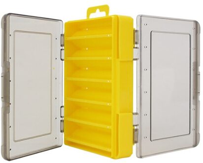 Grote Capaciteit Vissen Lokken Box Tackle Box Double-Decker Sub-Aas Doos Draagbare Aas Vistuig Opslag doos Dubbelzijdig Visgerei A1