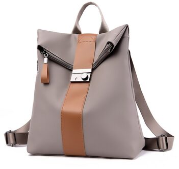 Grote Capaciteit Vrouwen Waterdichte Oxford Rugzak Anti-Dief Mode Dames Rugzakken Multifunctionele Reizen Schooltas Mochilas Grijs