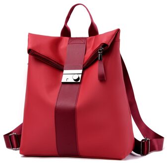 Grote Capaciteit Vrouwen Waterdichte Oxford Rugzak Anti-Dief Mode Dames Rugzakken Multifunctionele Reizen Schooltas Mochilas Rood