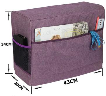 Grote Capaciteit Waterdichte Opbergtas Oxford Doek Naaimachine Cover Reizen Stofdicht Draagtas Naaien Machin paars