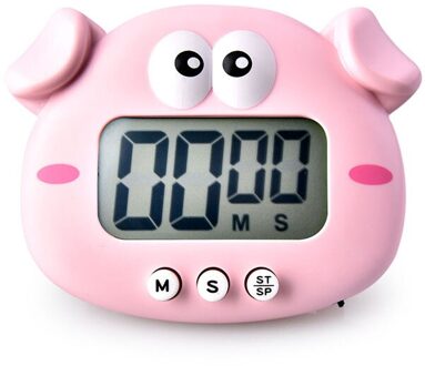 Grote Cijfers Klok Keuken Timer Grote Scherm Digitale Timer Vierkante Koken Tellen Countdown Wekker Slaap Stopwatch Klok