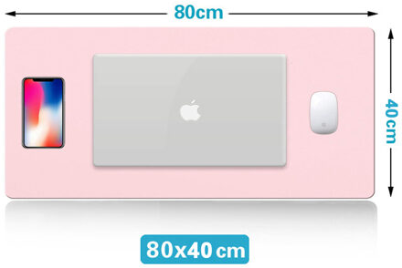 Grote computermuismat Gaming MousePad Waterdichte PU lederen muismat Gamer XXL Mause Tapijt PC Bureaumat toetsenbordpad abrikoos