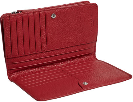 Grote Damesportemonnee met Muntentas 164020 - maat Rood