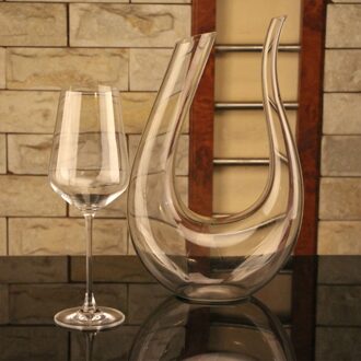 Grote Decanter Handgemaakte Kristallen Rode Wijn Brandy Champagne Glazen Decanter Fles Jug Schenker Beluchter Voor Familie Bar