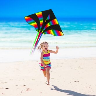 Grote Delta Vliegers Staarten Outdoor Speelgoed Voor Kinderen Vliegers Nylon Ripstop Kite Voor Kinderen En Volwassenen Outdoor Activiteiten