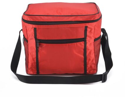 Grote Draagbare Cool Bag Geïsoleerde Thermische Koeler Voor Eten Drinken Lunch Picknick Tassen Outdoor Camping Gereedschap #31 rood