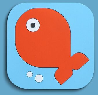 Grote Duurzaam Pvc Onderzetters Placemats Ronde Hittebestendige Drinken Mat Tafel Thee Koffie Beker Pad Beker Mat Isolatie Pad 8.5cm / vis