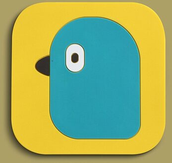 Grote Duurzaam Pvc Onderzetters Placemats Ronde Hittebestendige Drinken Mat Tafel Thee Koffie Beker Pad Beker Mat Isolatie Pad 8.5cm / vogel