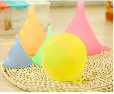 Grote En Kleine Transparante Candy Kleur Trechter Gebruikt Sojasaus Trechter