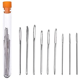 Grote Eye Stompe Naalden Kruissteek Breien Naald Handgemaakte Lederen Borduurgaren Naald Naaien Accessoires # W3