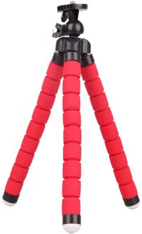 Grote Flexibele Universele Statief Monopod Digitale Camera Dv Statief Houder Stand Octopus Voor Nikon/ Canon/ Sony Camera Draaien 360 Rood