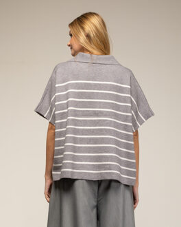 Grote gebreide trui Grijs