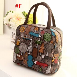 Grote Geïsoleerde Lunch Tas Koeler Picknick Reizen Voedsel Doos Vrouwen Tote Draagtassen F