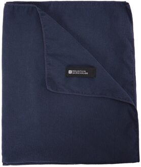 Grote geribbelde handdoek (Marine) Navy - One Size