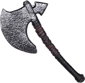 Grote hakbijl - plastic - 46 cm - Halloween/ridders verkleed wapens accessoires