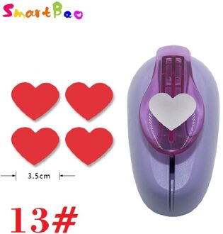 Grote Hart Scrapbooking Punch DIY Ambachten Scrapbooking Grote Perforatrice giet Scrapbooking; Patroon Breedte over: 3.5 cm/1.38"