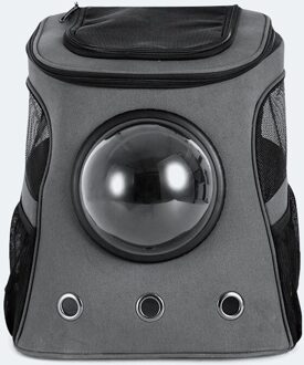 Grote Huisdier Rugzak Draagbare Ruimte Capsule Ademend Raam Cat Carrier Hond Zak Huisdieren Producten Grijs