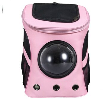 Grote Huisdier Rugzak Draagbare Ruimte Capsule Ademend Raam Cat Carrier Hond Zak Huisdieren Producten Roze