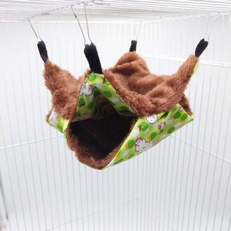 Grote Huisdier Vogels Hamster Opknoping Huis Kleine Dieren Eekhoorn Katoen Hangmat Bedden Nesters Dubbele Laag Rat Eekhoorn Warm Huis Groen
