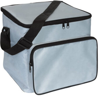 Grote Koeltas - 21 liter - 28 x 25 x 30 cm - zilverkleurig - lunchtas