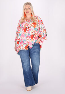 Grote maat blouse vrouwen roos - maat Rosé